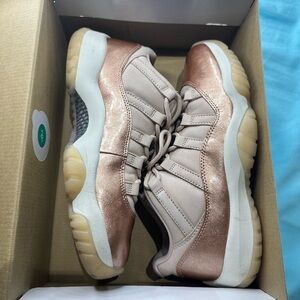Jordan 11 Retro Low Rose Gold Sneakers